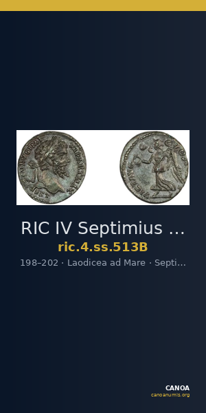RIC IV Septimius Severus 513B — CANOA