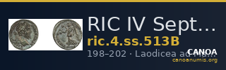 RIC IV Septimius Severus 513B — CANOA
