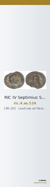 RIC IV Septimius Severus 514 — CANOA