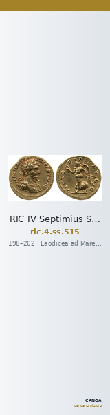 RIC IV Septimius Severus 515 — CANOA