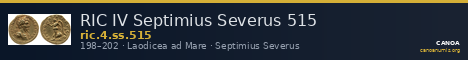 RIC IV Septimius Severus 515 — CANOA