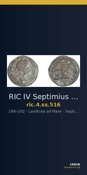 RIC IV Septimius Severus 516 — CANOA