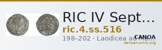 RIC IV Septimius Severus 516 — CANOA