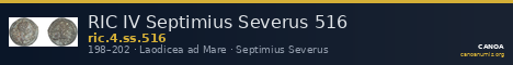RIC IV Septimius Severus 516 — CANOA
