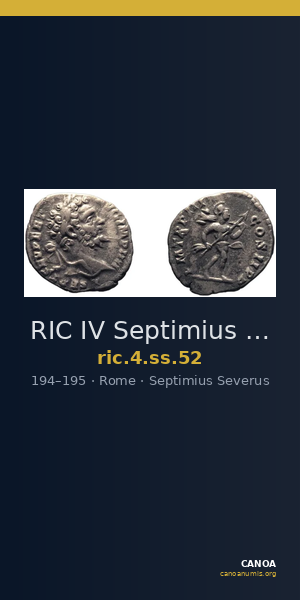 RIC IV Septimius Severus 52 — CANOA