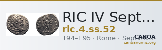 RIC IV Septimius Severus 52 — CANOA