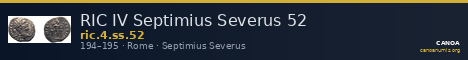 RIC IV Septimius Severus 52 — CANOA