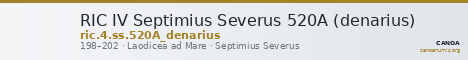 RIC IV Septimius Severus 520A (denarius) — CANOA