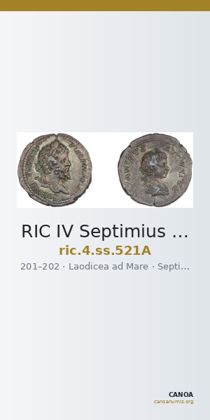 RIC IV Septimius Severus 521A — CANOA