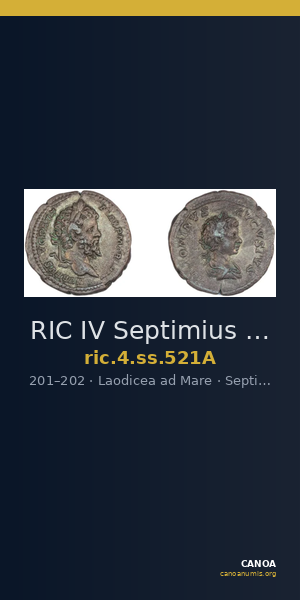 RIC IV Septimius Severus 521A — CANOA