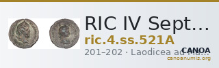 RIC IV Septimius Severus 521A — CANOA