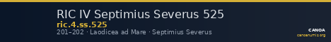 RIC IV Septimius Severus 525 — CANOA