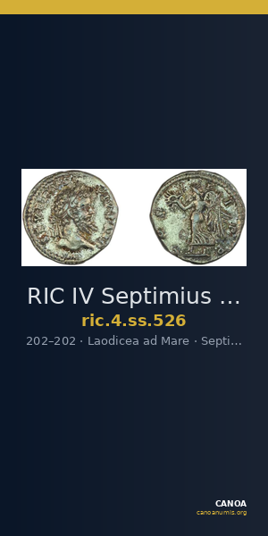 RIC IV Septimius Severus 526 — CANOA