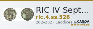 RIC IV Septimius Severus 526 — CANOA