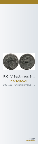 RIC IV Septimius Severus 528 — CANOA