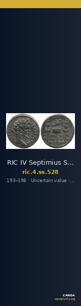 RIC IV Septimius Severus 528 — CANOA