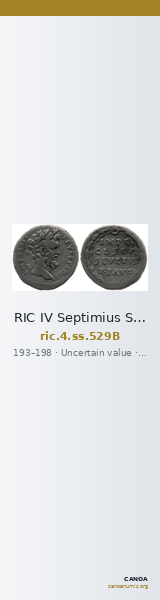 RIC IV Septimius Severus 529B — CANOA