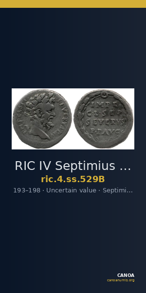 RIC IV Septimius Severus 529B — CANOA