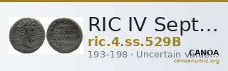 RIC IV Septimius Severus 529B — CANOA