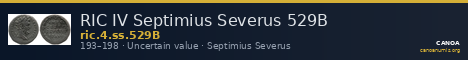 RIC IV Septimius Severus 529B — CANOA