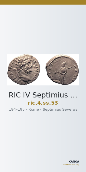 RIC IV Septimius Severus 53 — CANOA
