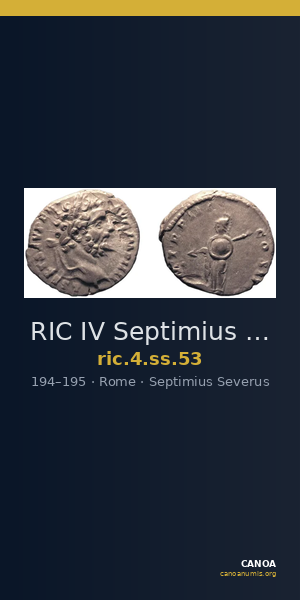RIC IV Septimius Severus 53 — CANOA