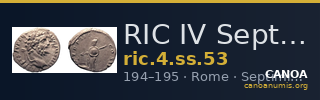 RIC IV Septimius Severus 53 — CANOA