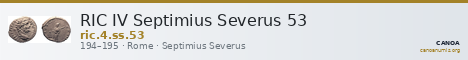 RIC IV Septimius Severus 53 — CANOA