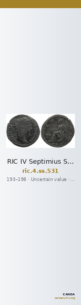 RIC IV Septimius Severus 531 — CANOA