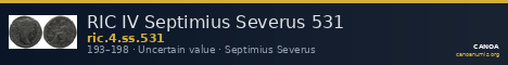 RIC IV Septimius Severus 531 — CANOA