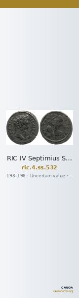 RIC IV Septimius Severus 532 — CANOA