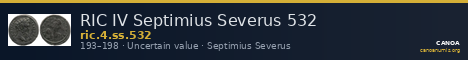 RIC IV Septimius Severus 532 — CANOA