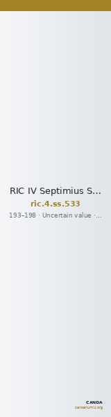 RIC IV Septimius Severus 533 — CANOA