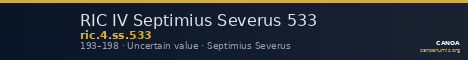 RIC IV Septimius Severus 533 — CANOA