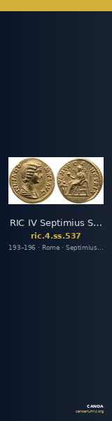 RIC IV Septimius Severus 537 — CANOA