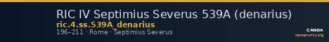 RIC IV Septimius Severus 539A (denarius) — CANOA