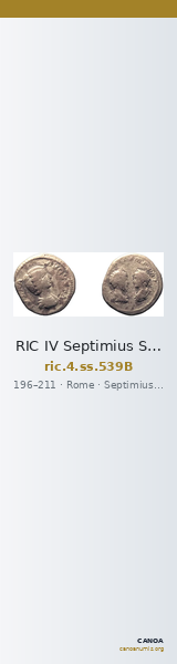 RIC IV Septimius Severus 539B — CANOA