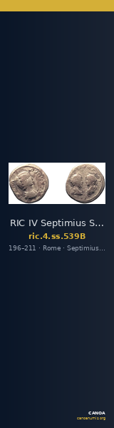 RIC IV Septimius Severus 539B — CANOA