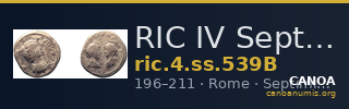 RIC IV Septimius Severus 539B — CANOA