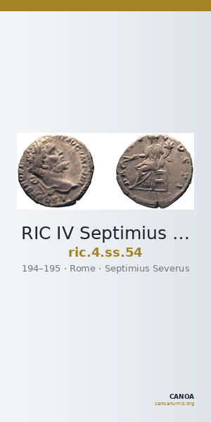 RIC IV Septimius Severus 54 — CANOA