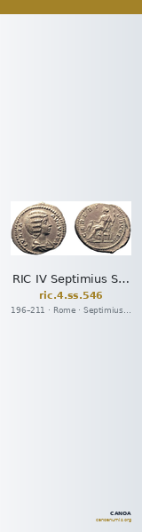 RIC IV Septimius Severus 546 — CANOA