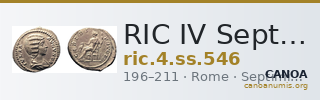 RIC IV Septimius Severus 546 — CANOA