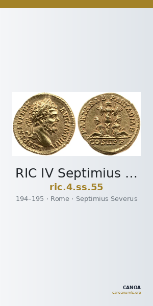 RIC IV Septimius Severus 55 — CANOA