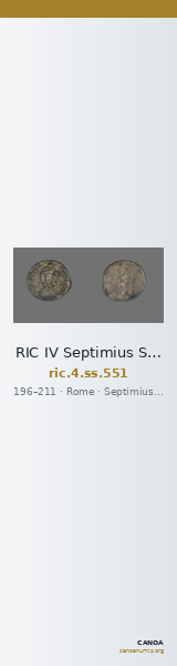 RIC IV Septimius Severus 551 — CANOA