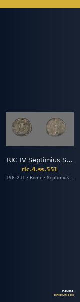 RIC IV Septimius Severus 551 — CANOA