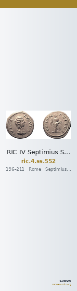 RIC IV Septimius Severus 552 — CANOA
