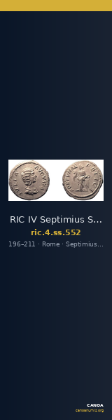RIC IV Septimius Severus 552 — CANOA