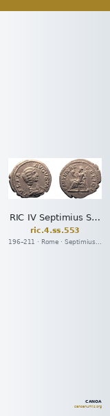 RIC IV Septimius Severus 553 — CANOA