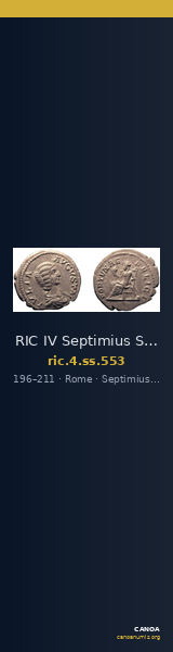 RIC IV Septimius Severus 553 — CANOA