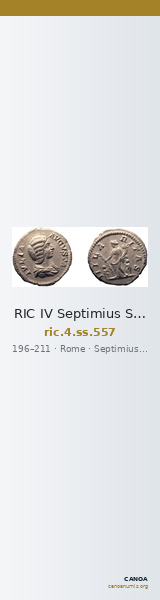 RIC IV Septimius Severus 557 — CANOA